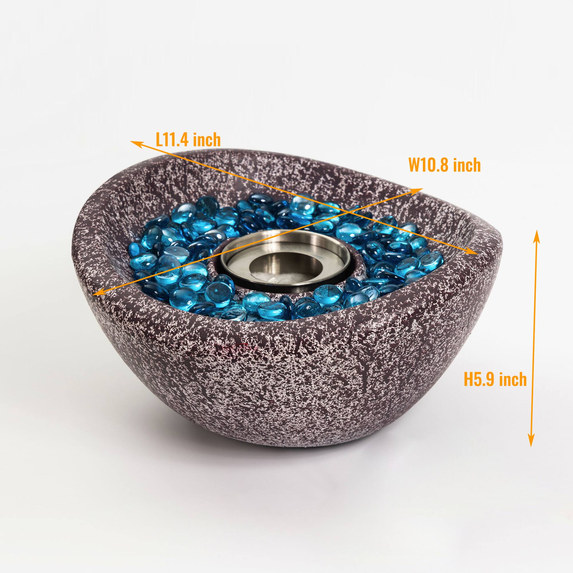 L11.4 inch  
W10.8 inch  
H5.9 inch