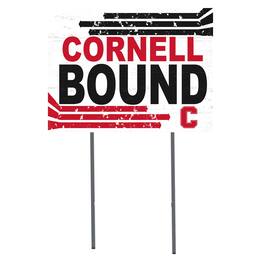 Jardine - Cornell Big Red 18" x 24" Bound Yard Sign - White