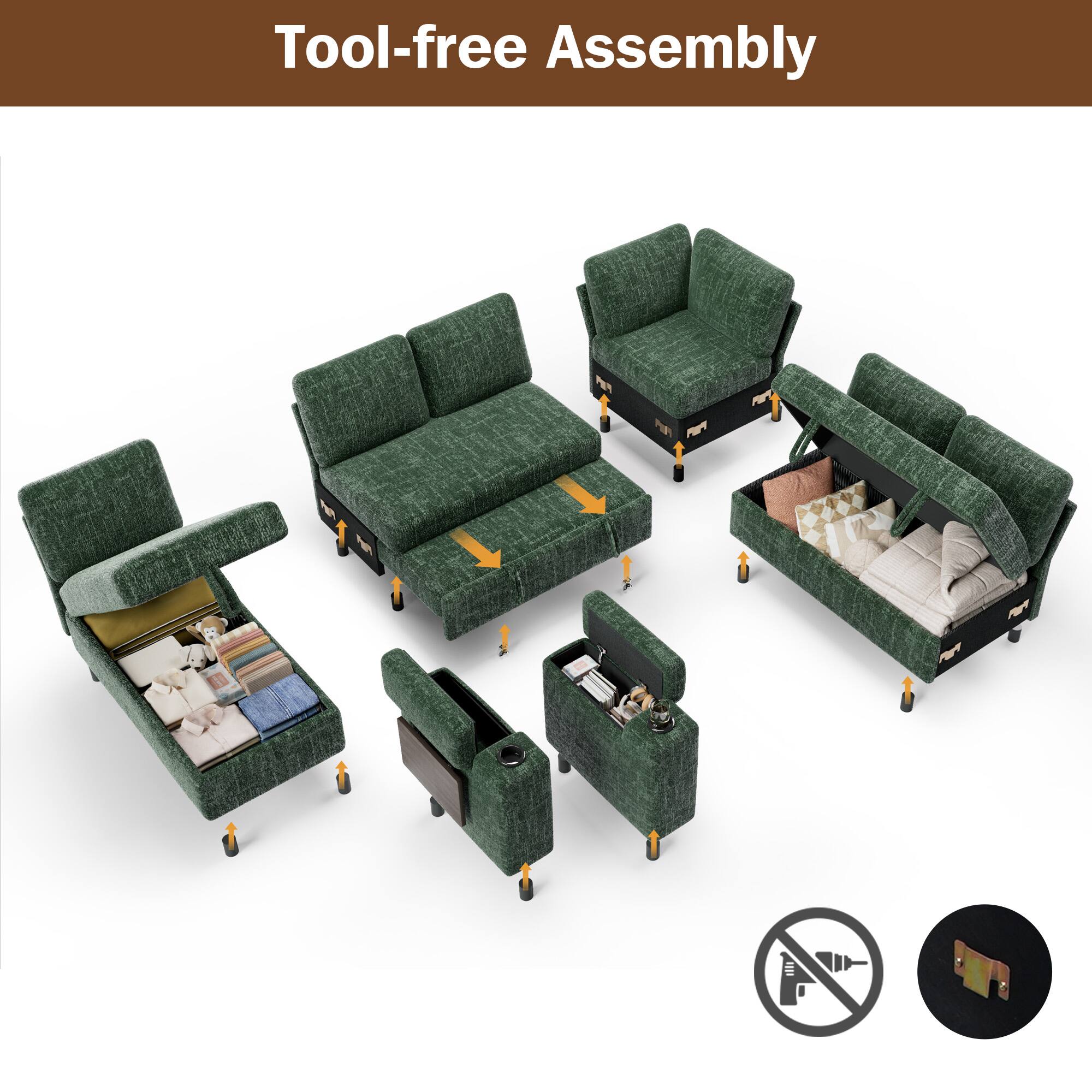 Tool-free Assembly