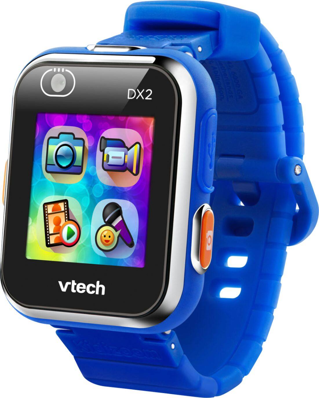 Left. VTech - KidiZoom Smartwatch DX2 - Blue - Blue.
