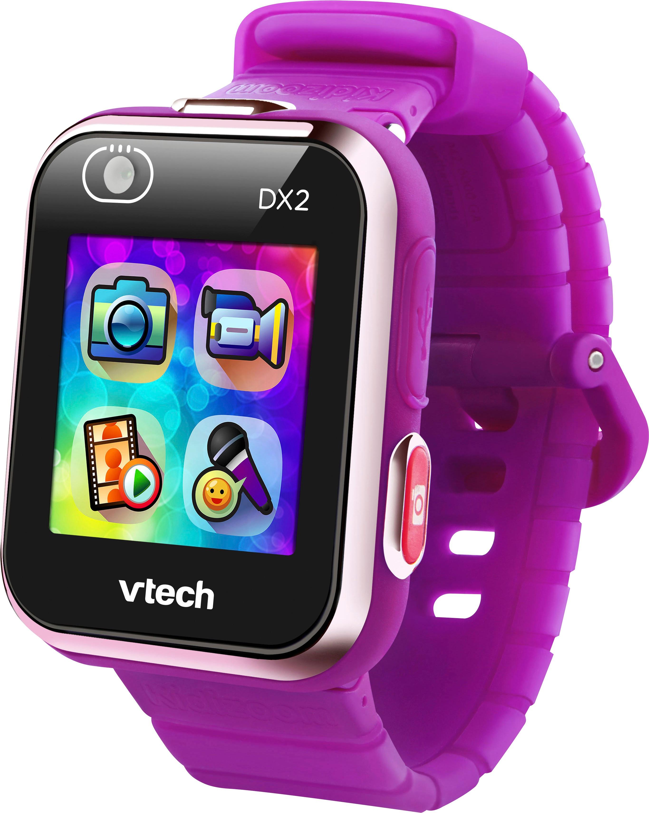 Left View: VTech - KidiZoom Smartwatch DX2 - Purple - Purple