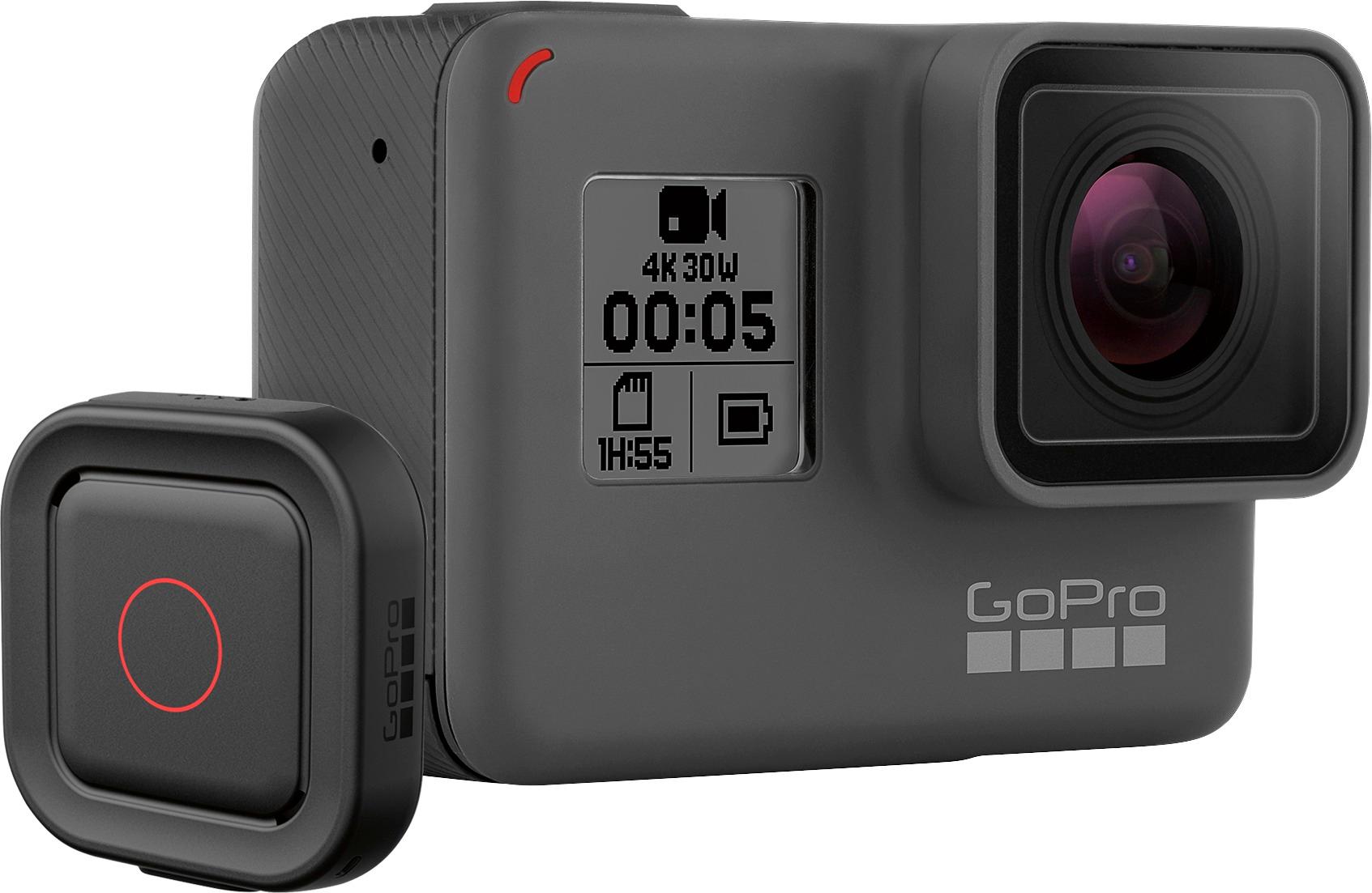 GoPro HERO5 Black 4K Action Camera with Remote Gray  - Best Buy