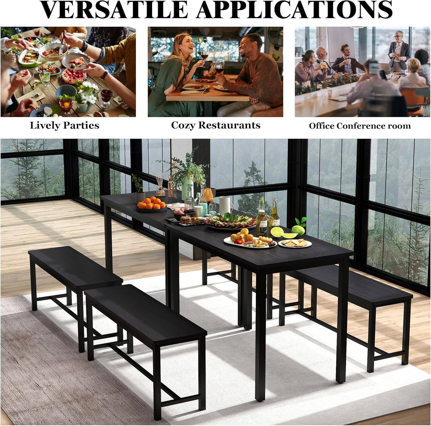 VERSATILE APPLICATIONS

Lively Parties  
Cozy Restaurants  
Office Conference room