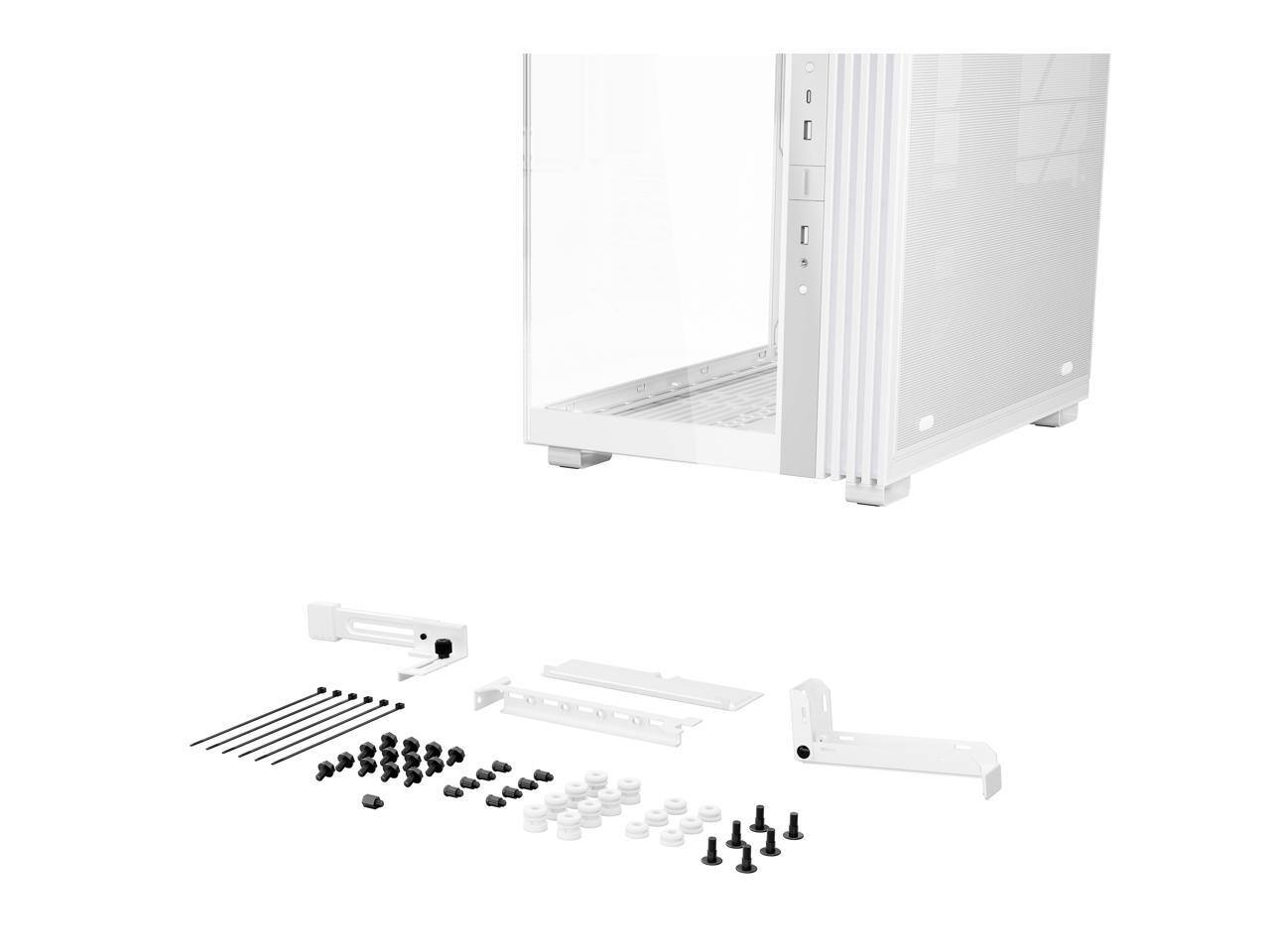 Alt View 7. be quiet! - be quiet! LIGHT BASE 600 LX White ABS / Steel / Tempered Glass ATX Mid Tower Case - White.