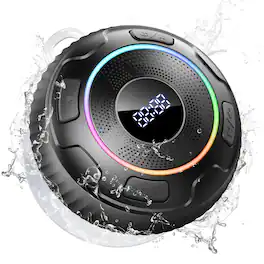Dazzed Corner - Bluetooth Speaker, Waterproof Mini Wireless Speaker - Black