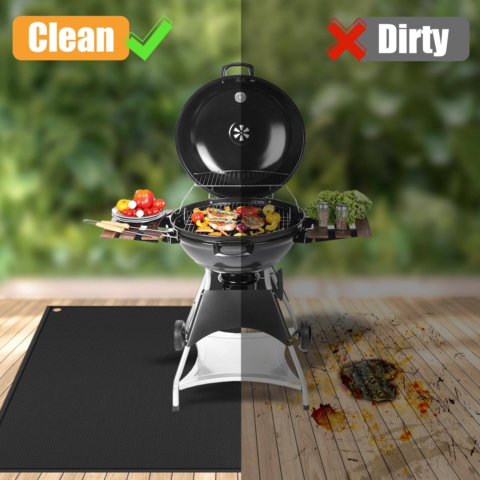 Clean ✔️  
Dirty ❌