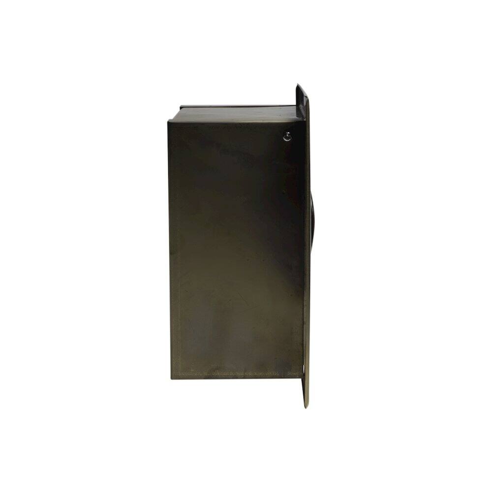 Back. Alfi - PVD Brushed Gold Stainless Steel Recessed Toilet Paper Holder with Cover - Gold.