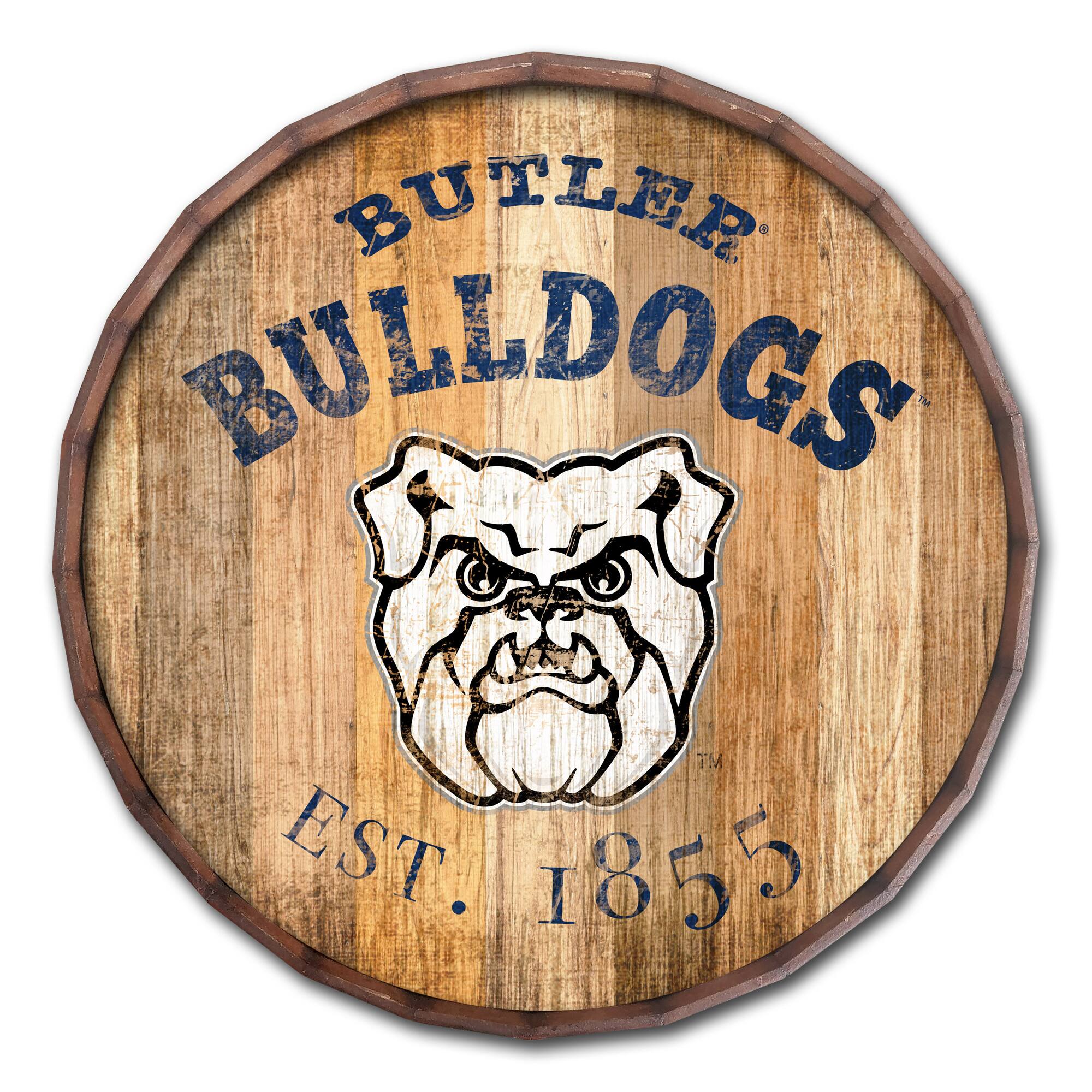 Butler Bulldogs 24'' Established Date Barrel Top