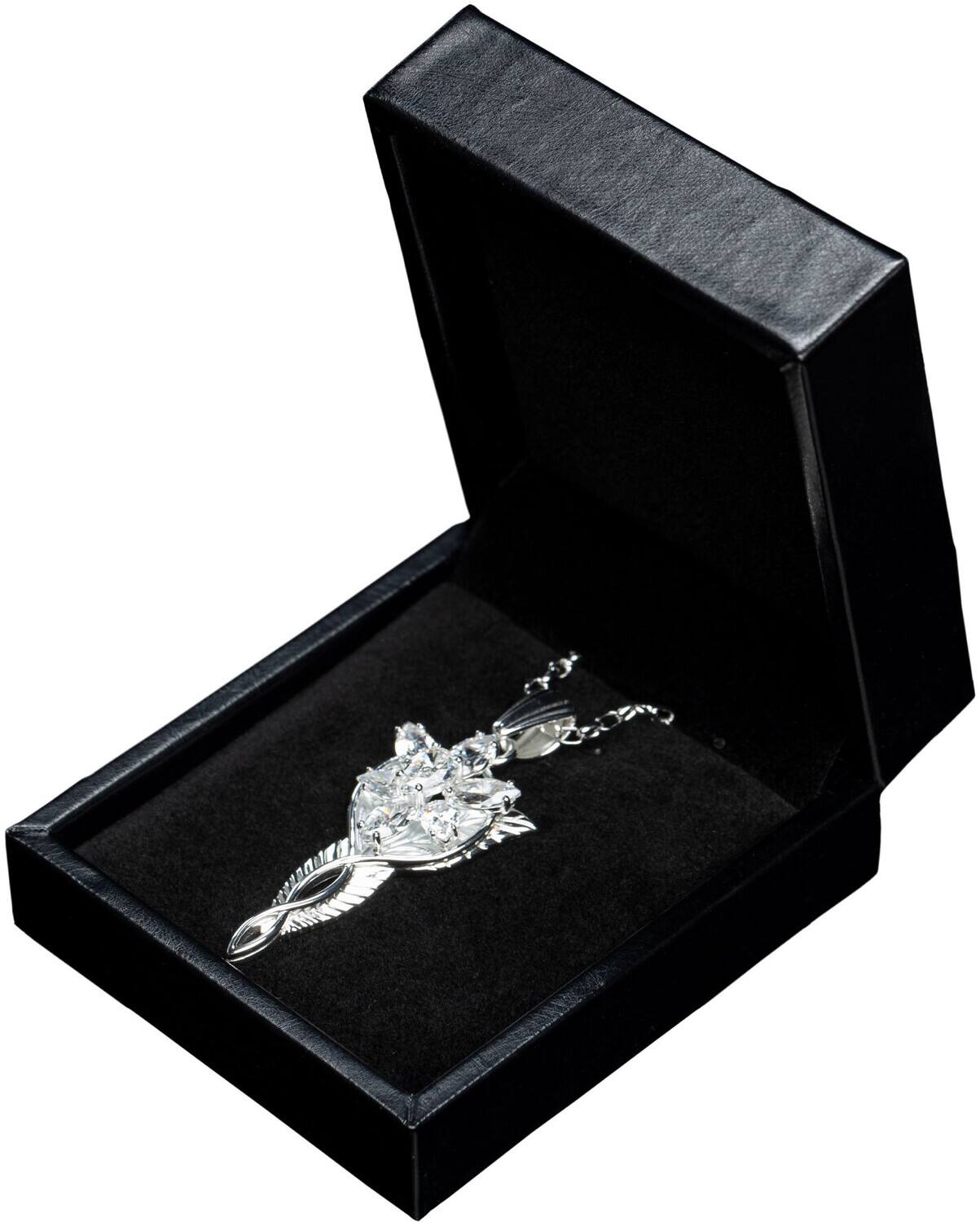 Alt View 1. Weta Workshop - WETA Workshop - The Lord of the Rings Trilogy - Evenstar Pendant & Chain - Sterling Silver   - COLLECTIBLES - Multicolor.