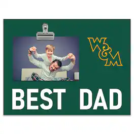 Fan Creations - William & Mary Tribe 8" x 10.5" Briteline Best Dad Clip Frame - Multicolor