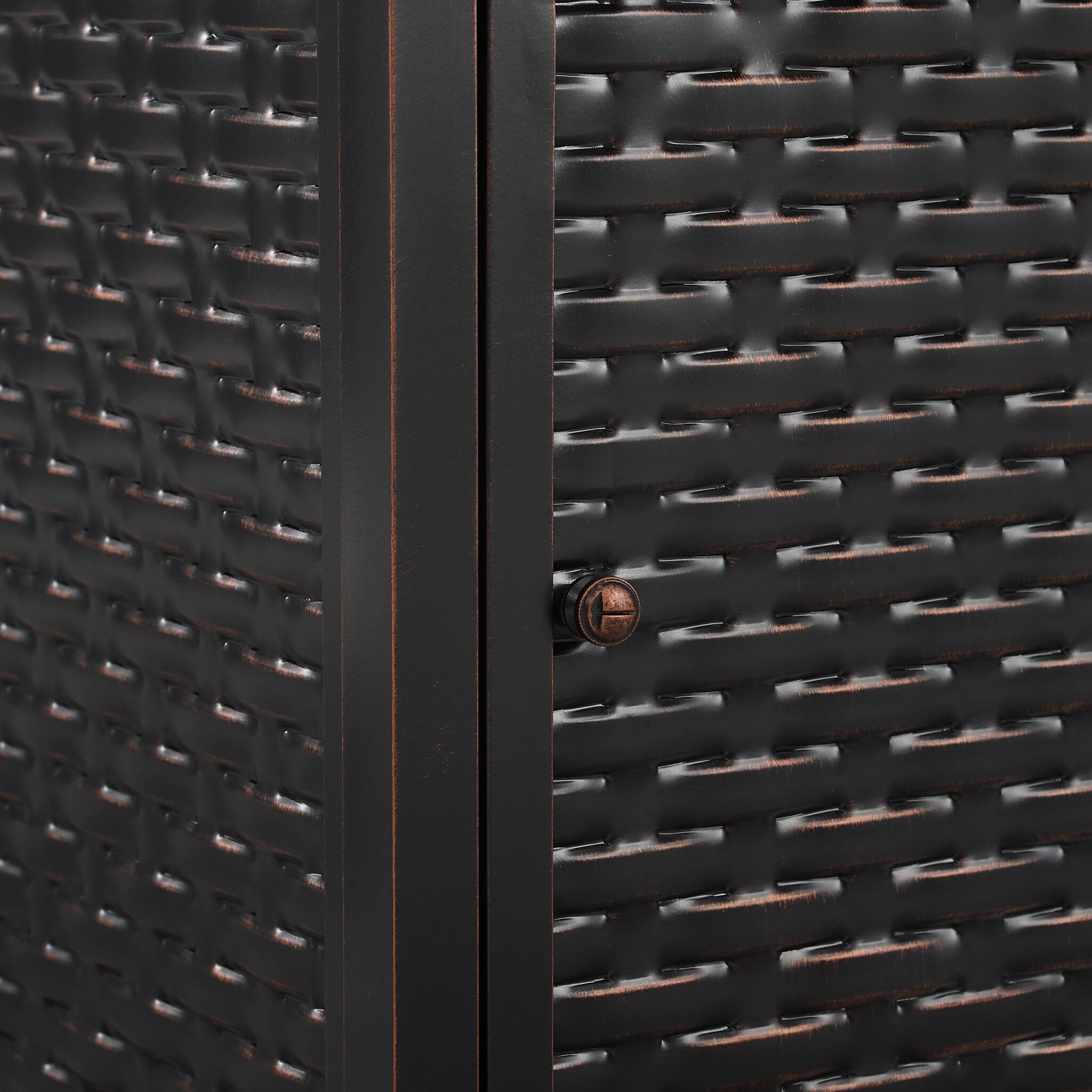 Alt View 15. Fire Sense - Albany Aluminum Rectangular LPG/NG Fire Pit - Antique Bronze.