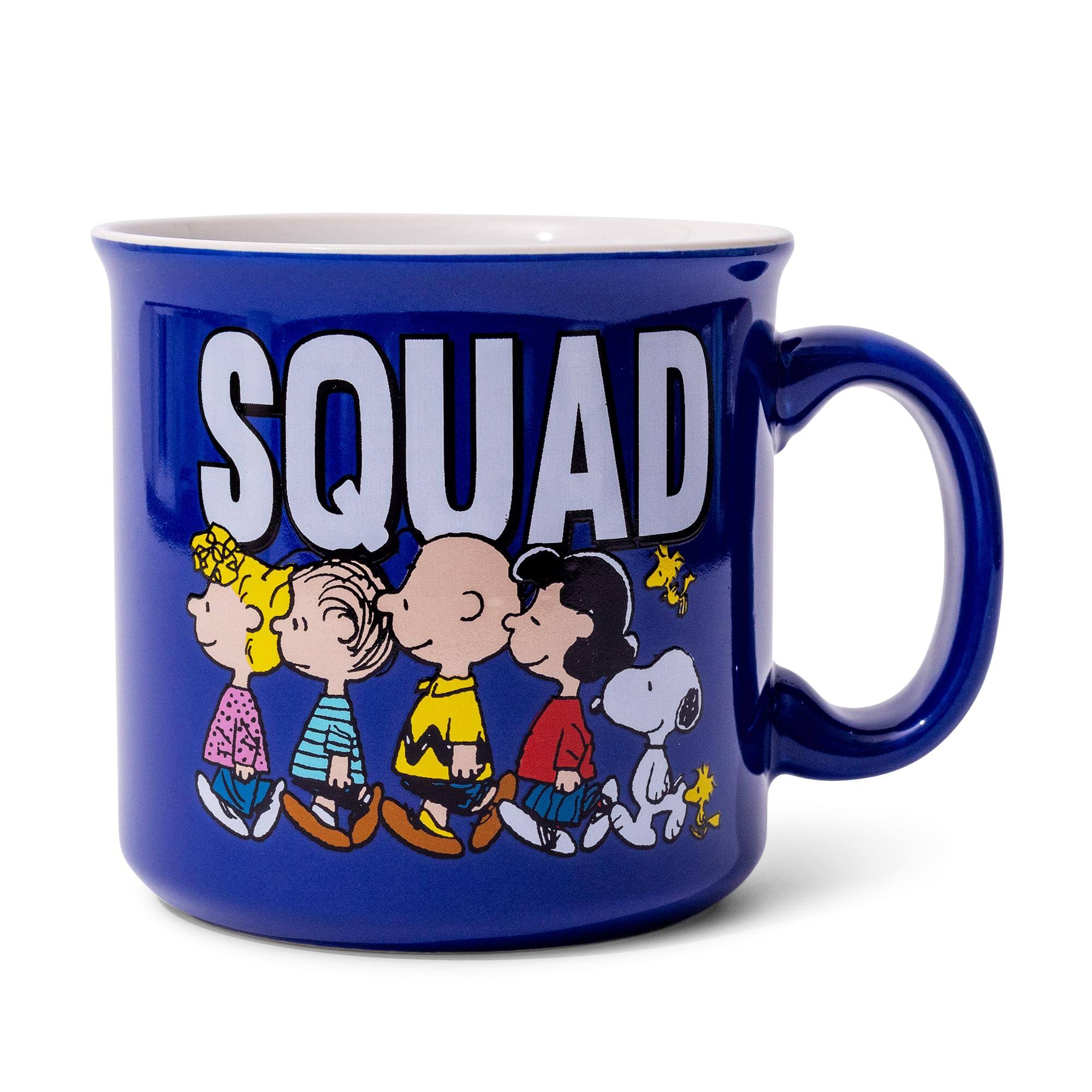 Alt View 1. Silver Buffalo - Peanuts Characters "Squad" Ceramic Camper Mug | Holds 20 Ounces - Multi-Colored.