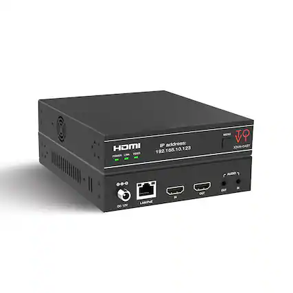 IP address: 192.168.10.123
HDMI
LINK VIDEO POWER MENU TO XZUH-CAST
AUDIO
DC 12V
LAN/PoE IN OUT OUT IN