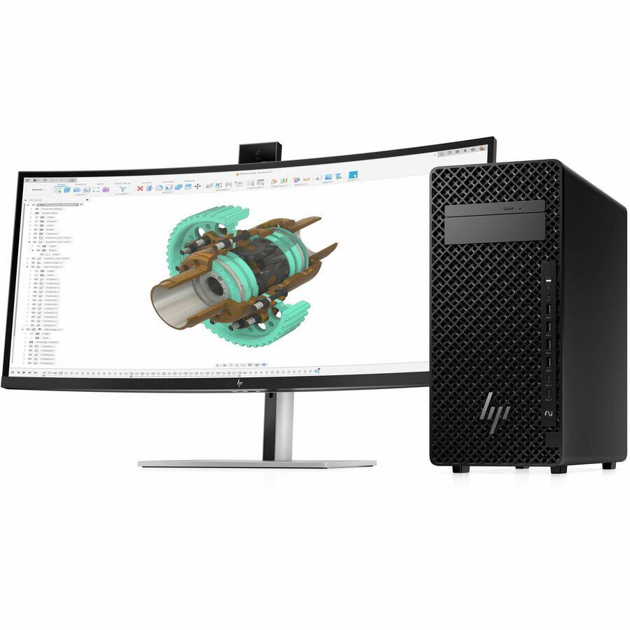 Alt View 3. HP - HP Z2 G1i Workstation - Intel Core Ultra 5 235 - 32 GB - 1 TB SSD - Tower - Black - Intel W880 Chip - Windows 11 Pro - Black.