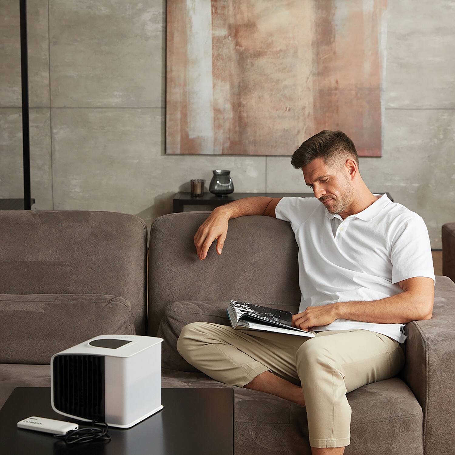 Alt View 8. Evapolar - 12.5-Watt evaSMART Personal Air Cooler - White.