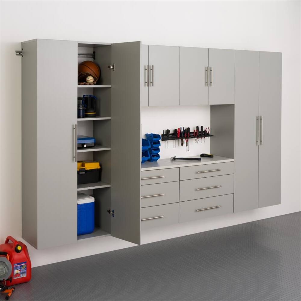 Alt View 1. Prepac - HangUps 30" Large Storage Cabinet - Gray.