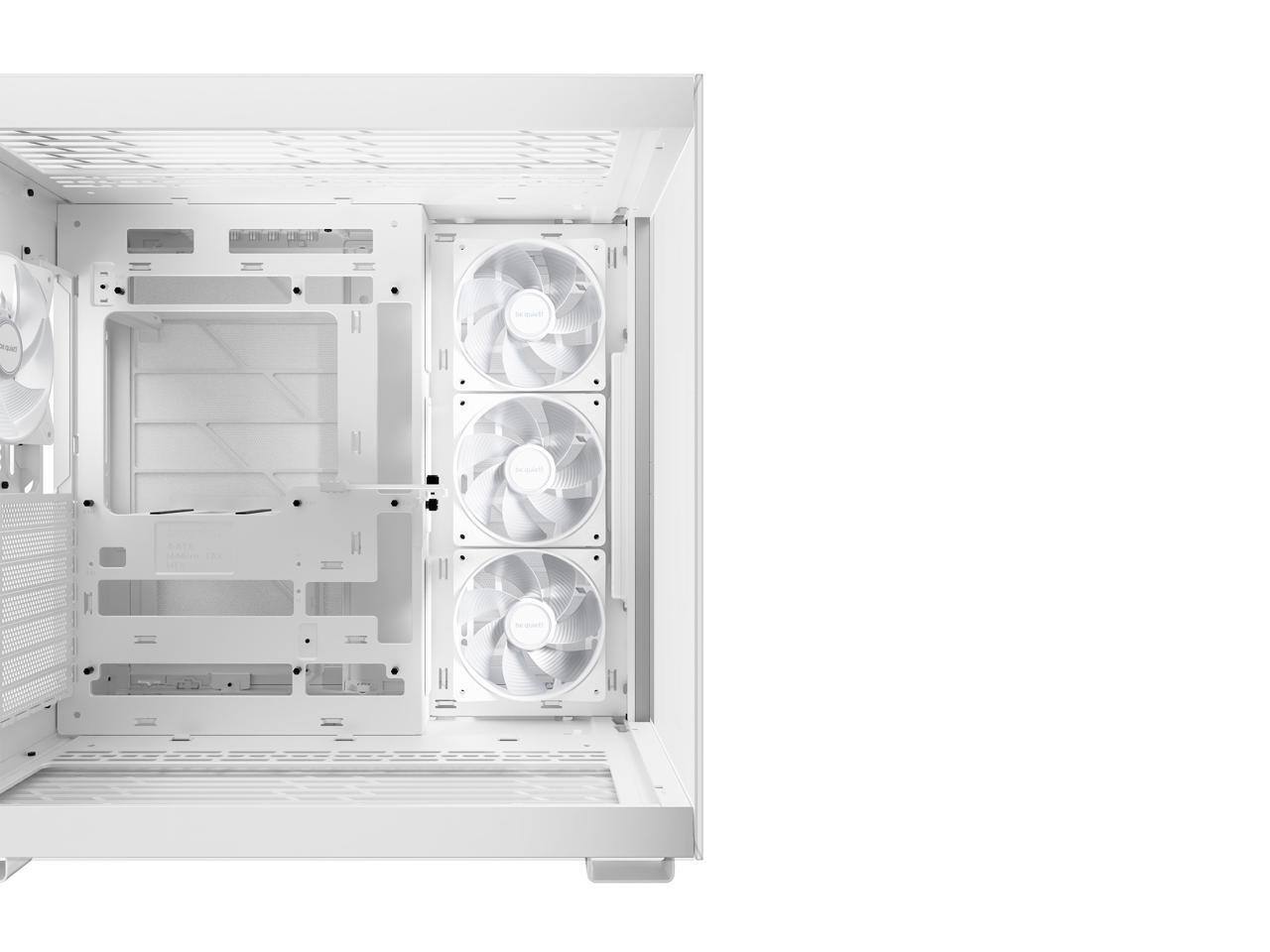 Alt View 8. be quiet! - be quiet! LIGHT BASE 600 LX White ABS / Steel / Tempered Glass ATX Mid Tower Case - White.