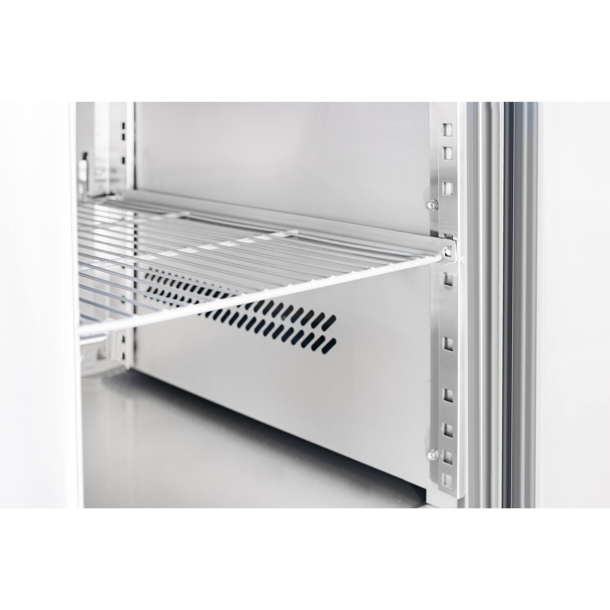 Alt View 6. Koolmore - 59 in. Commercial Refrigerated Granite Top Pizza Prep Station in Stainless Steel (KM-RPPS-2D59-GRT) - Stainless-Steel.