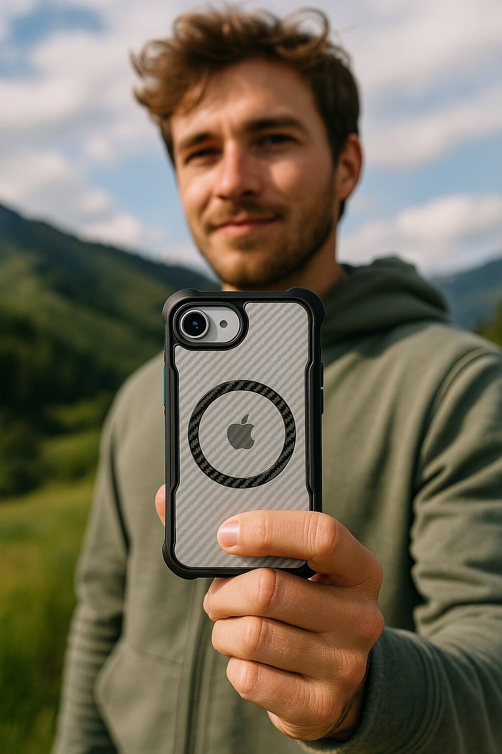 Alt View 17. SaharaCase - Raider Series ProArmor Case for Apple iPhone 16e - Scorpion Black.