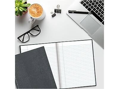 Alt View 3. Blueline - Hardcover Executive Journal, 7.25" x 9.25", Wide-Ruled, Cool Gray, 144 Pages - Gray/Silver.