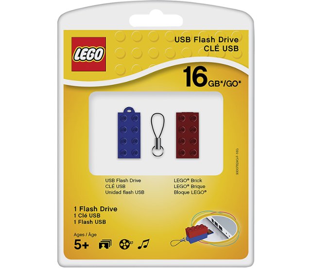PNY - LEGO 16GB USB 2.0 Flash Drive - Colors Vary - Front Zoom