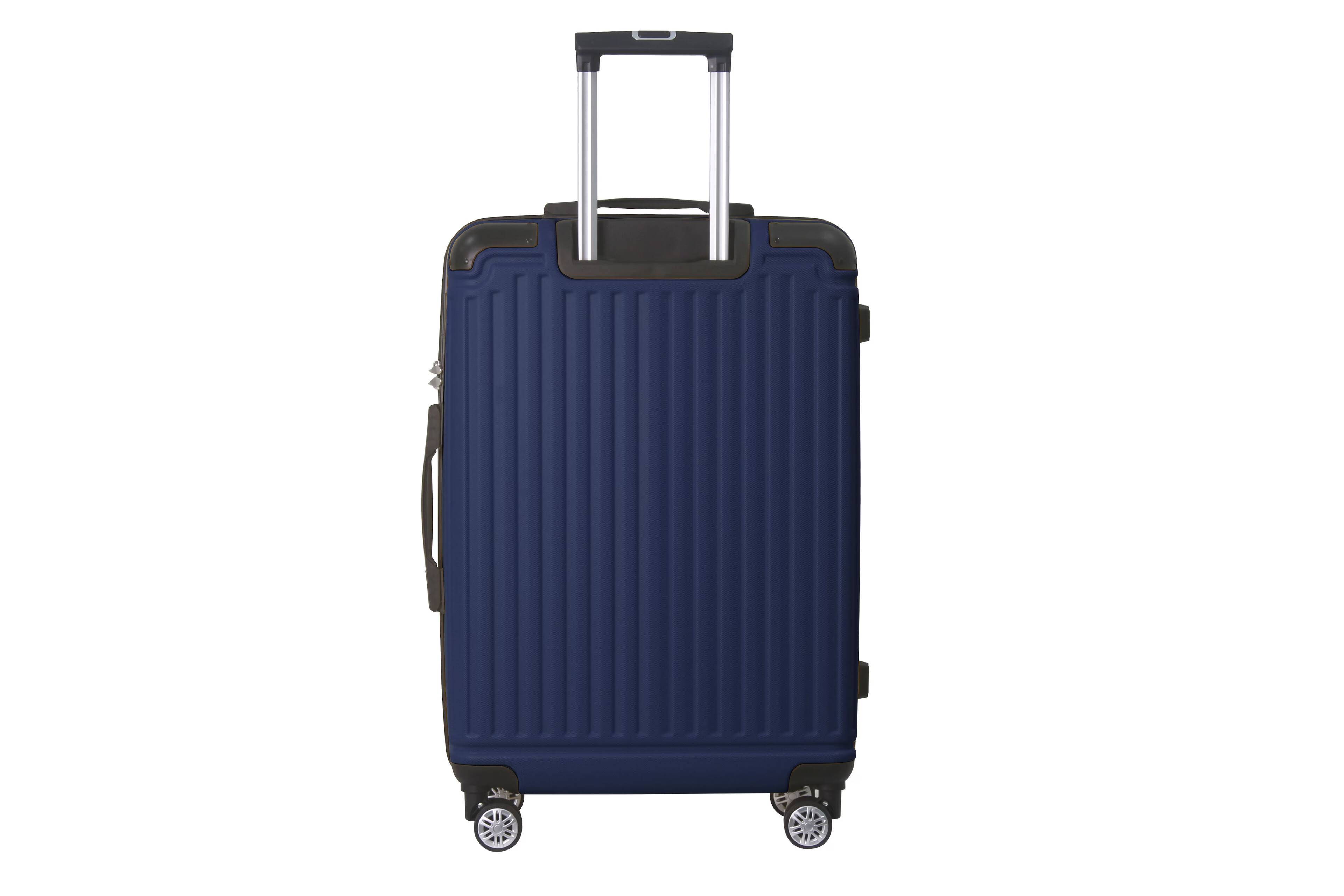 Alt View 8. Bestier - 3-Piece ABS Hardshell Luggage Set (20”/24”/28”) with TSA Lock, Silent Spinner Wheels & Telescopic Handle - Blue.