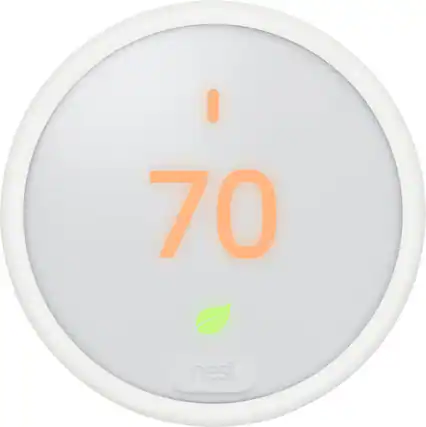 Front. Google - Nest Smart Thermostat E.