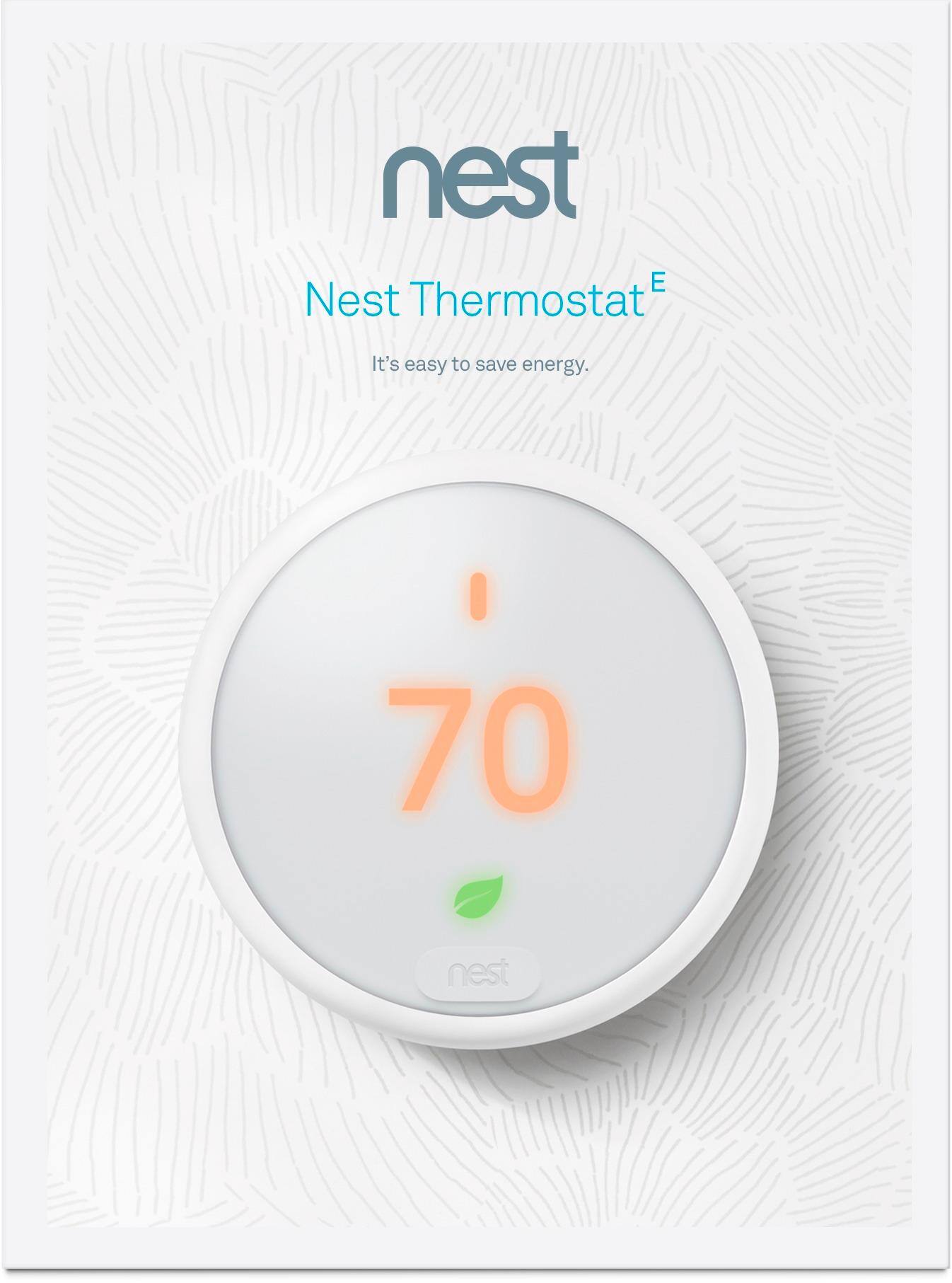 Alt View 15. Google - Nest Smart Thermostat E.