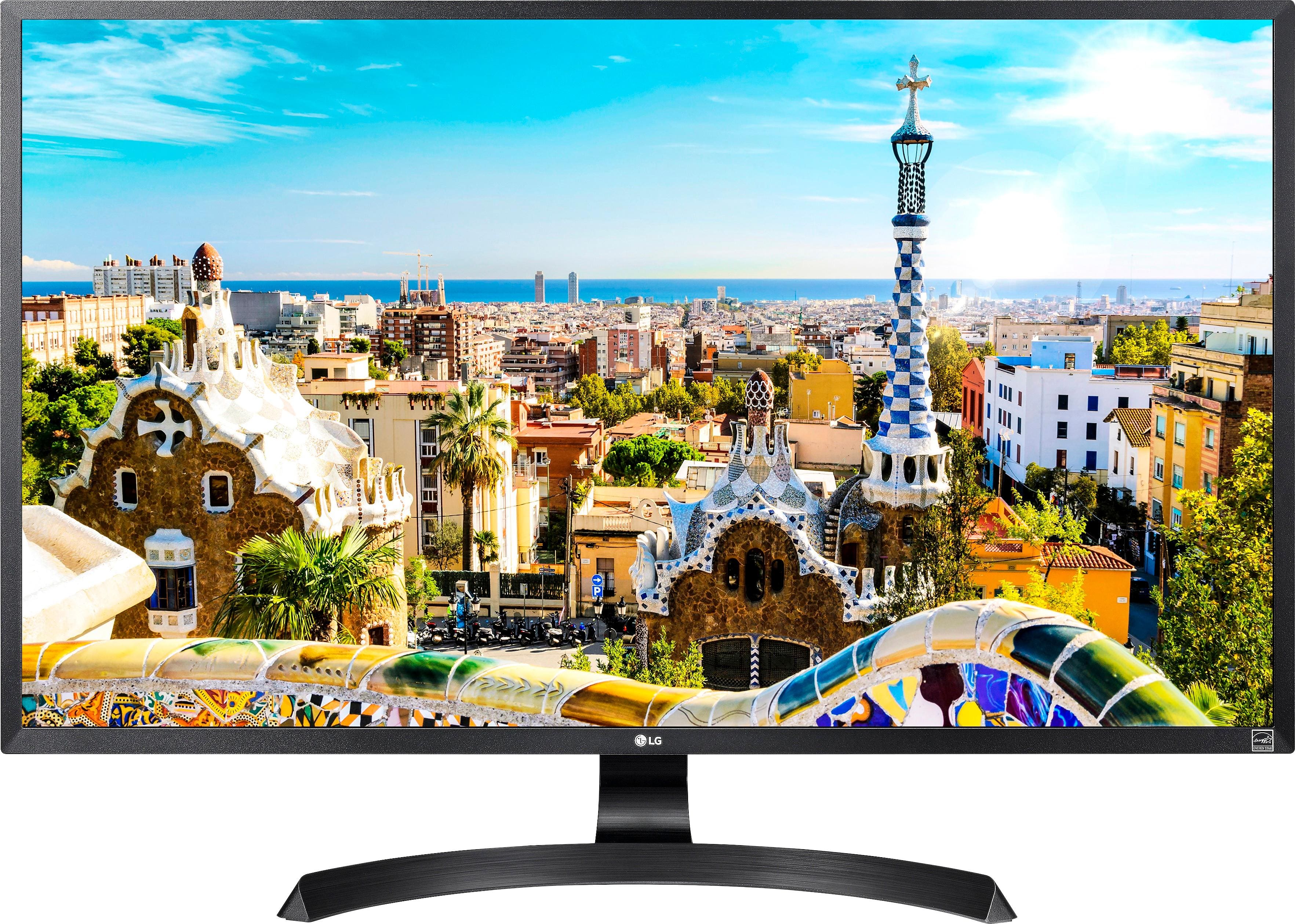 Front. LG - 32" LED 4K UHD FreeSync Monitor.
