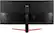 Back. LG - 34" IPS LCD UltraWide FHD FreeSync Monitor (DisplayPort, HDMI) - Black.
