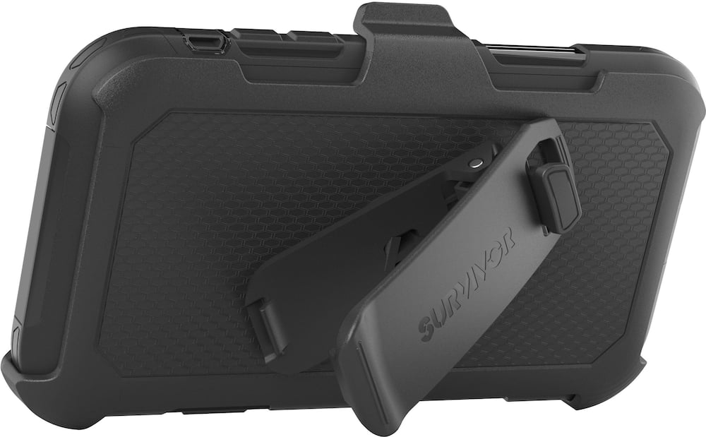 survivor extreme case for apple iphone x/xs - black/translucent