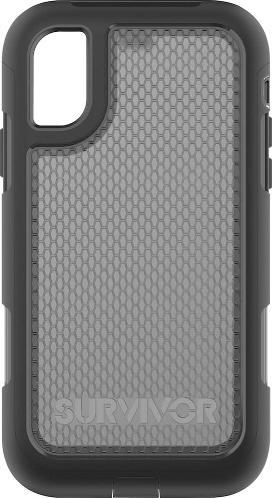 survivor extreme case for apple iphone x/xs - black/translucent