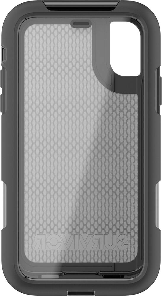 survivor extreme case for apple iphone x/xs - black/translucent