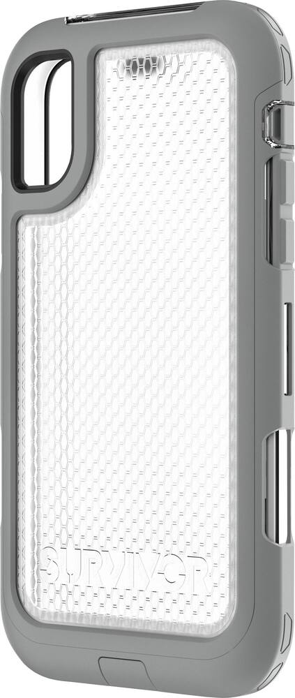 survivor extreme case for apple iphone x/xs - gray/white survivor extreme case for apple iphone x/xs - gray/white
