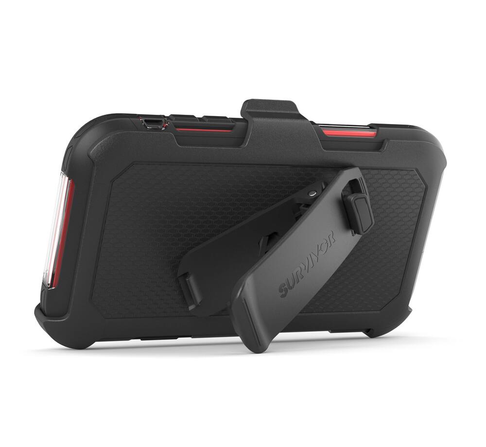 survivor extreme case for apple iphone x/xs - black/red survivor extreme case for apple iphone x/xs - black/red
