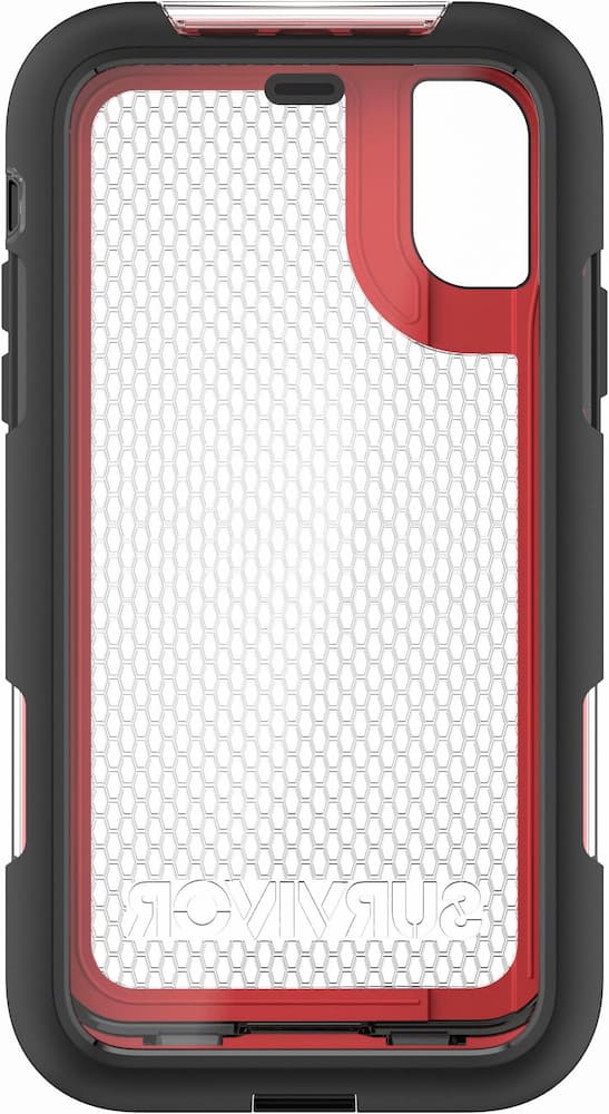 survivor extreme case for apple iphone x/xs - black/red survivor extreme case for apple iphone x/xs - black/red