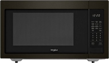 Whirlpool - 1.6 Cu. Ft. Microwave with Sensor Cooking - Black Stainless Steel - Front_Zoom