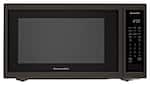 KitchenAid - 1.5 Cu. Ft. Convection Microwave with Sensor Cooking and Grilling - Black stainless steel - Front_Standard