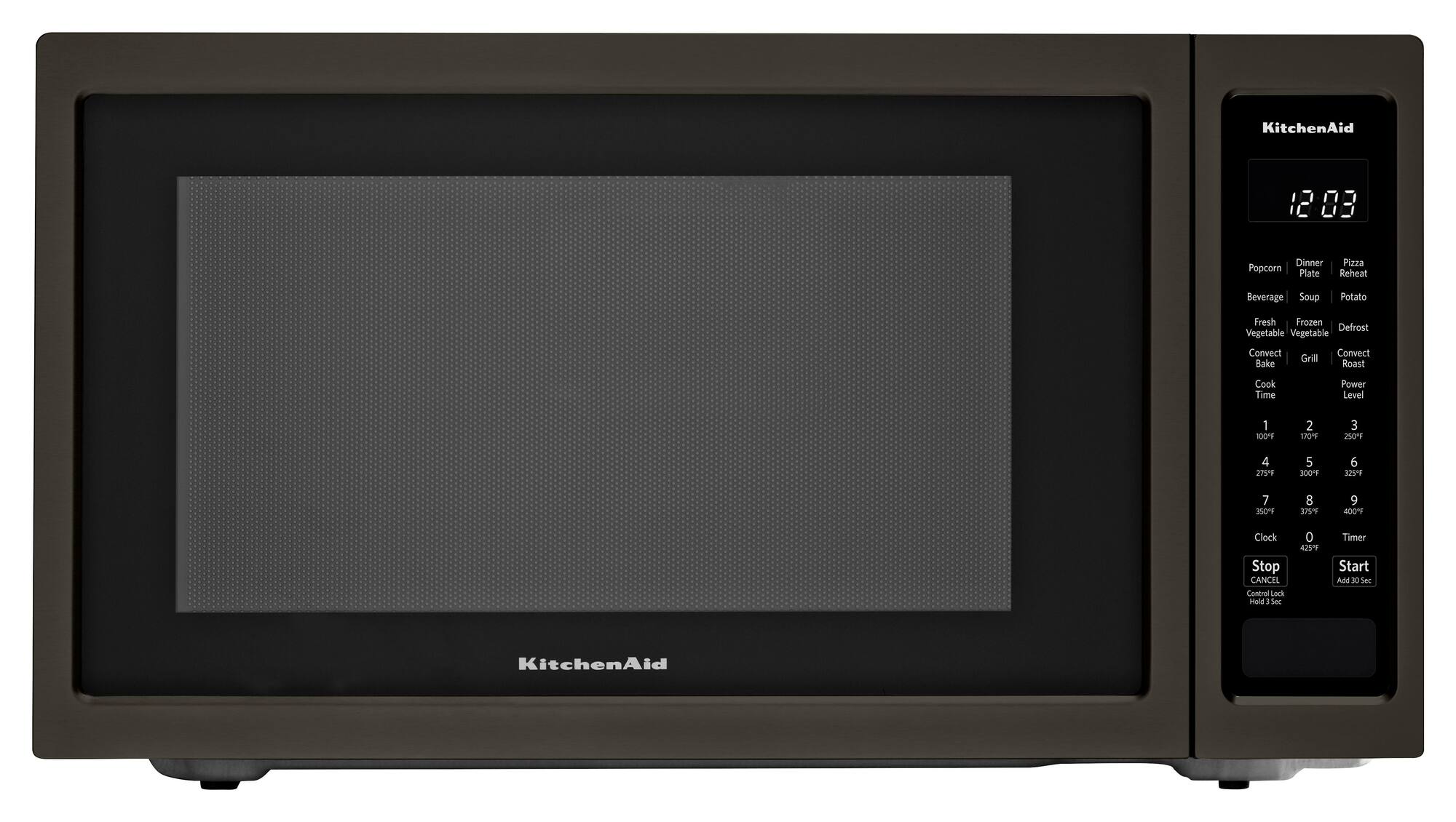 Zoom in on Front Zoom. KitchenAid - 1.5 Cu. Ft. Convection Microwave with Sensor Cooking and Grilling - Black stainless steel.