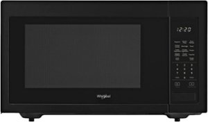 Whirlpool - 1.6 Cu. Ft. Microwave with Sensor Cooking - Black - Front_Zoom