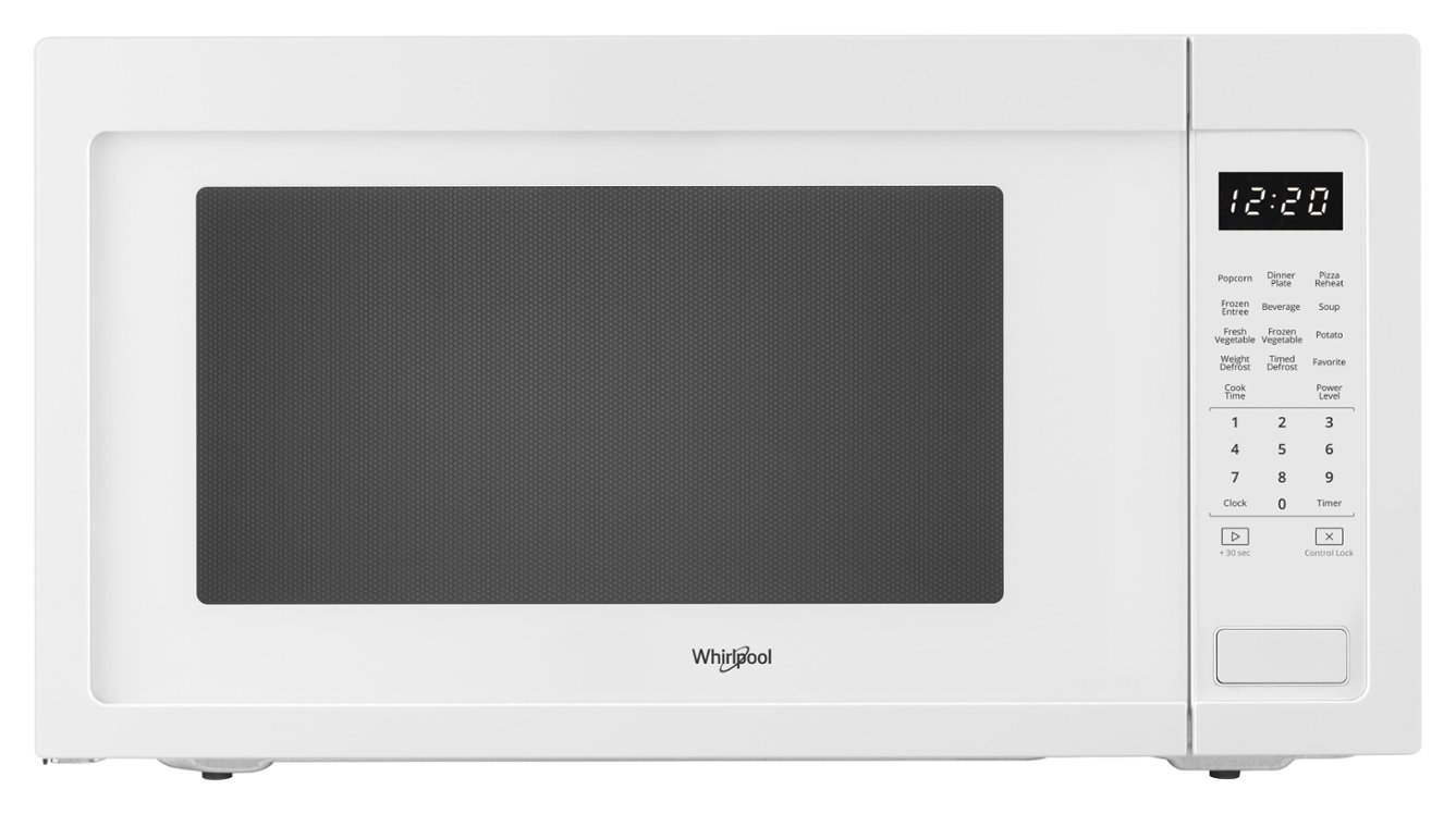 Zoom in on Front Zoom. Whirlpool - 2.2 Cu. Ft. Microwave with Sensor Cooking - White.