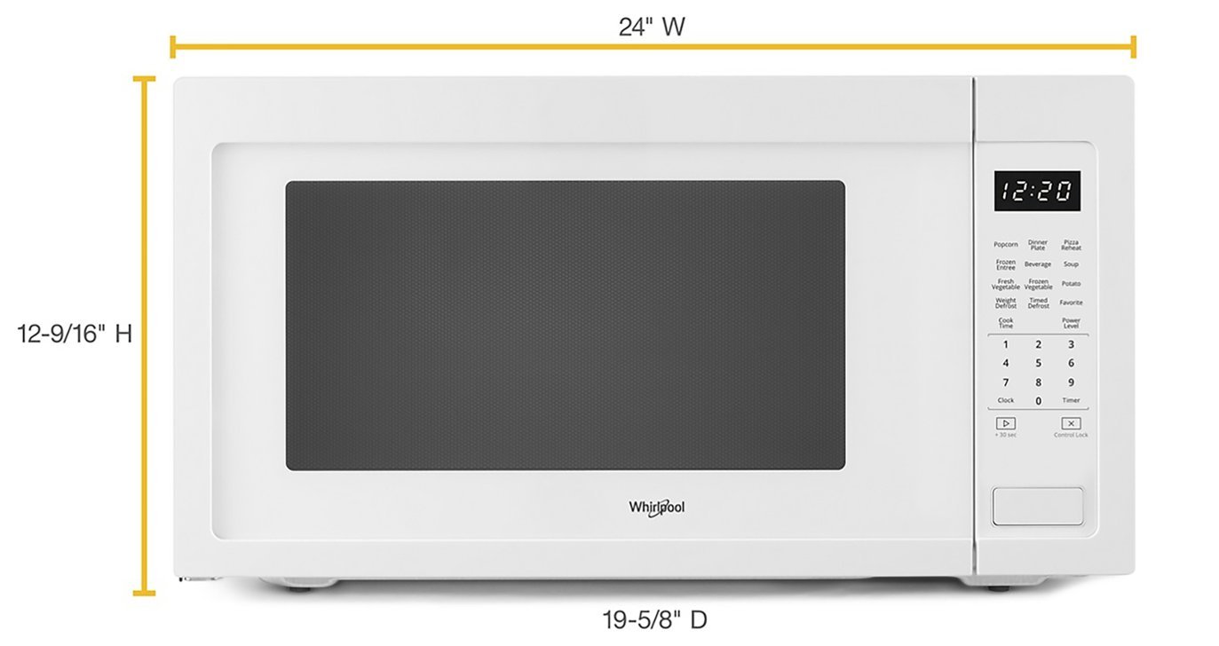 Zoom in on Alt View Zoom 1. Whirlpool - 2.2 Cu. Ft. Microwave with Sensor Cooking - White.