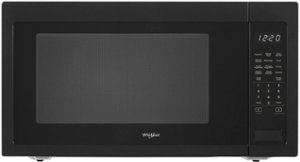 Whirlpool - 2.2 Cu. Ft. Microwave with Sensor Cooking - Black - Front_Zoom