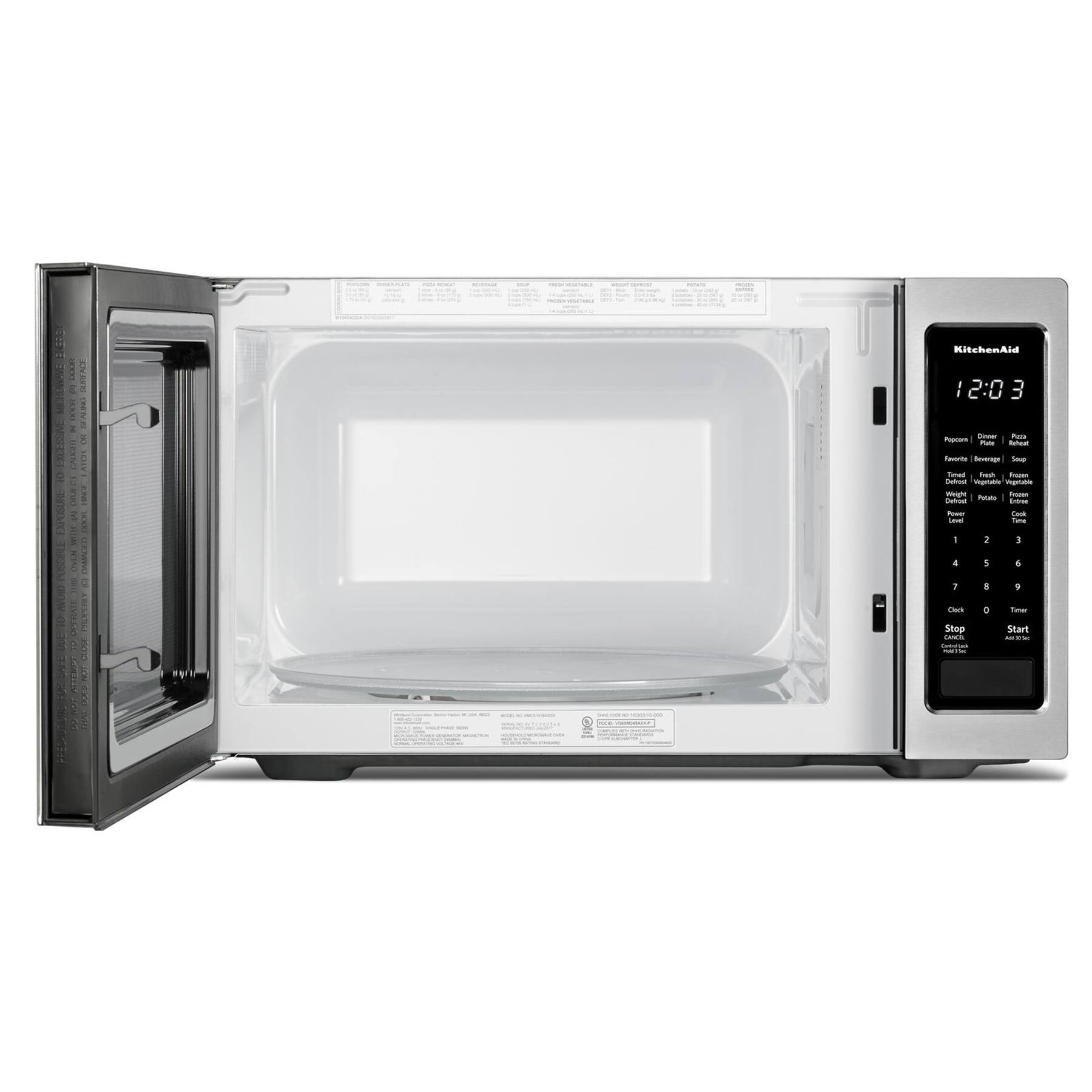 Zoom in on Alt View Zoom 11. KitchenAid - 1.6 Cu. Ft. Microwave with Sensor Cooking - Stainless steel.
