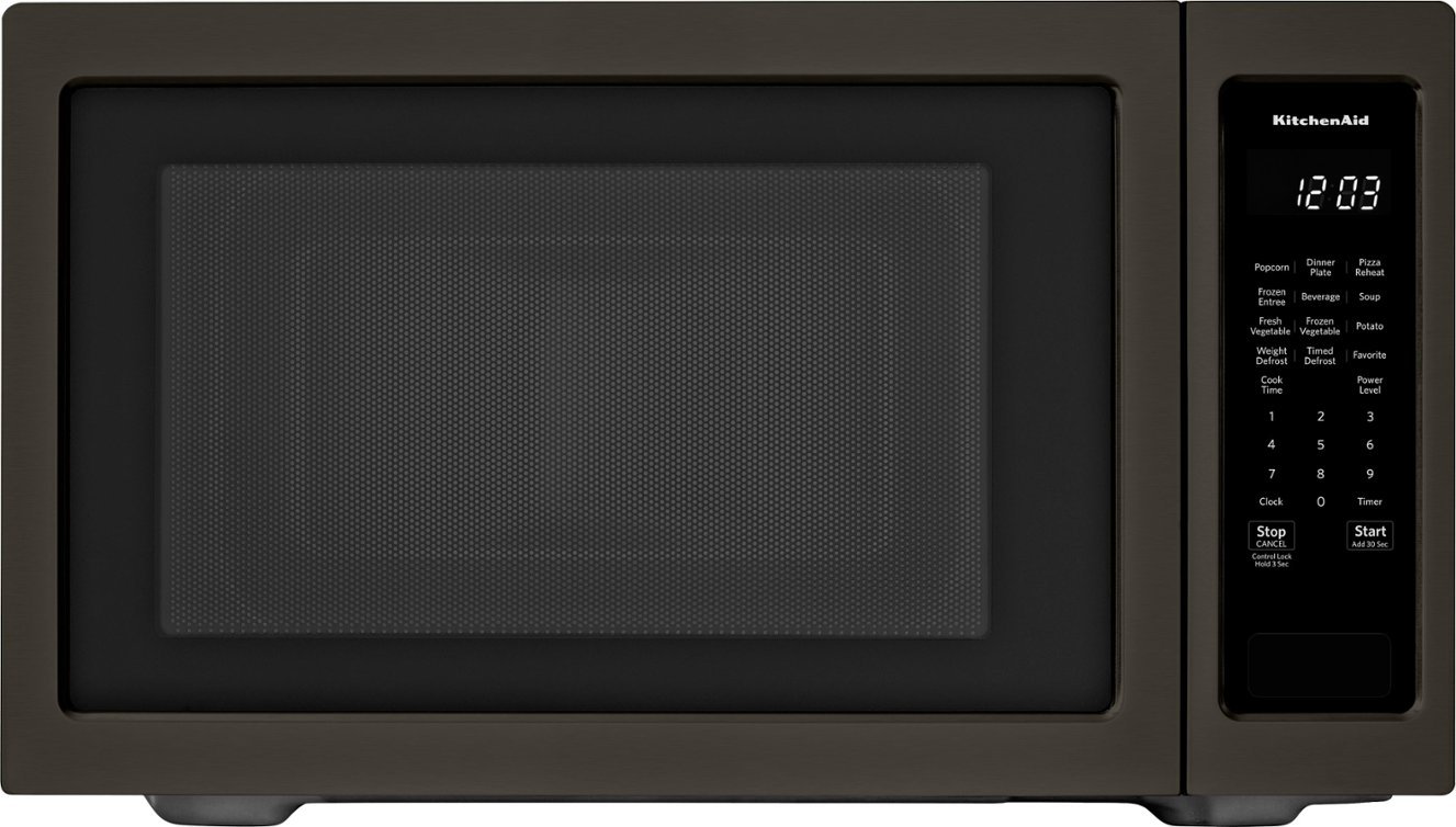 Zoom in on Front Zoom. KitchenAid - 2.2 Cu. Ft. Microwave with Sensor Cooking - Black stainless steel.