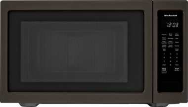 KitchenAid - 2.2 Cu. Ft. Microwave with Sensor Cooking - Black Stainless Steel - Front_Zoom