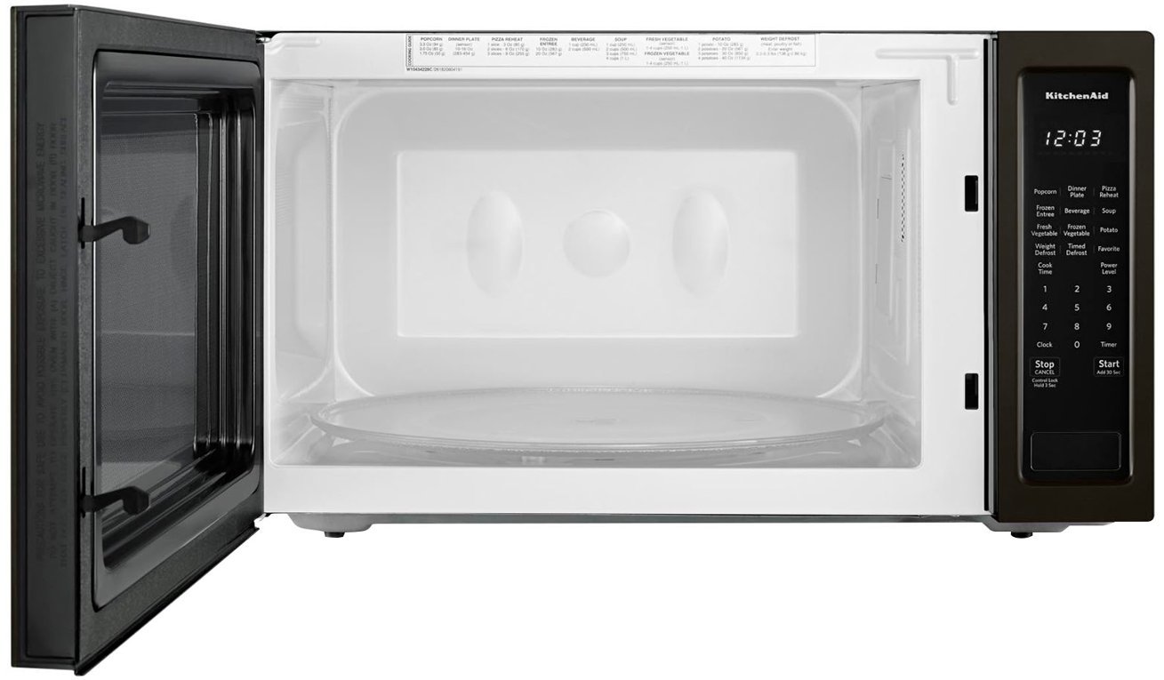 Zoom in on Alt View Zoom 11. KitchenAid - 2.2 Cu. Ft. Microwave with Sensor Cooking - Black stainless steel.