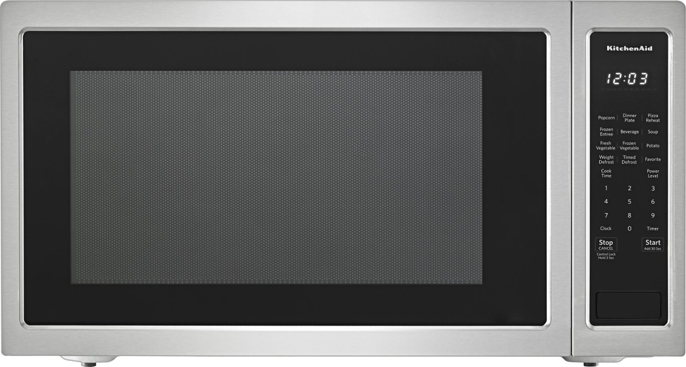 Zoom in on Front Zoom. KitchenAid - 2.2 Cu. Ft. Microwave with Sensor Cooking - Stainless steel.