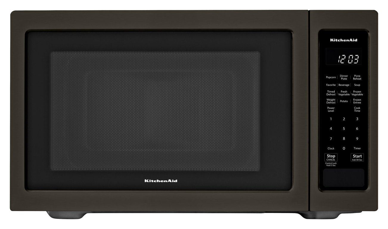 Zoom in on Front Zoom. KitchenAid - 1.6 Cu. Ft. Microwave with Sensor Cooking - Black Stainless Steel.