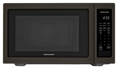 KitchenAid - 1.6 Cu. Ft. Microwave with Sensor Cooking - Black Stainless Steel - Front_Zoom